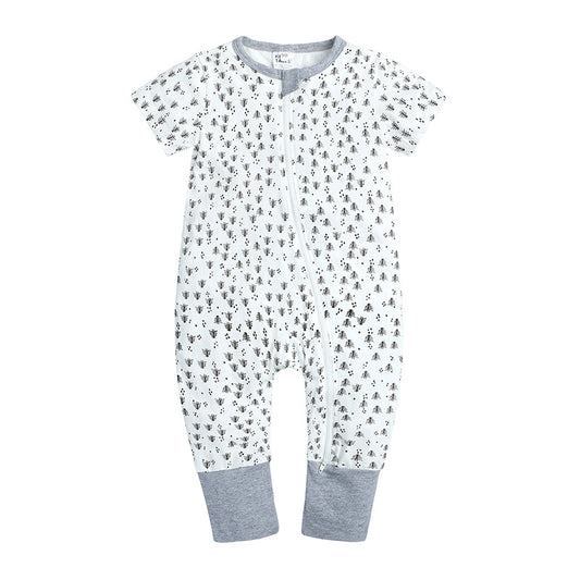 The Silver Pine Short-Sleeve Zippy Jumpsuit