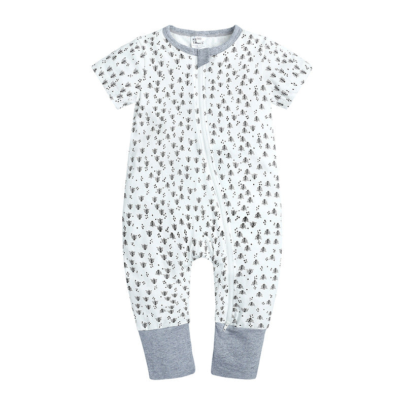 The Silver Pine Short-Sleeve Zippy Jumpsuit