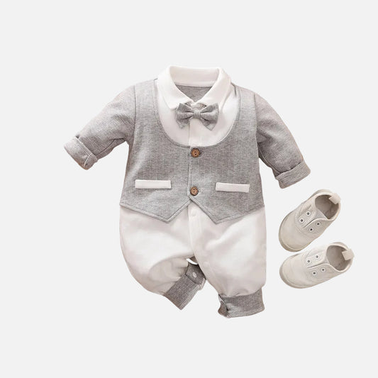 Gentleman's Baby Clothes, Long-sleeved Baby Clothes, Gentleman's Romper