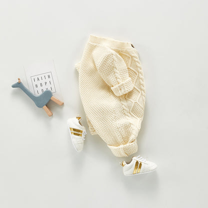 The Traditional Cable-Knit Keepsake Romper