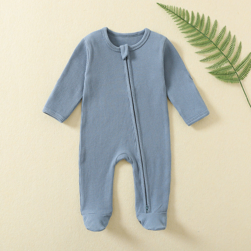 The Heritage Waffle-Knit Zippy