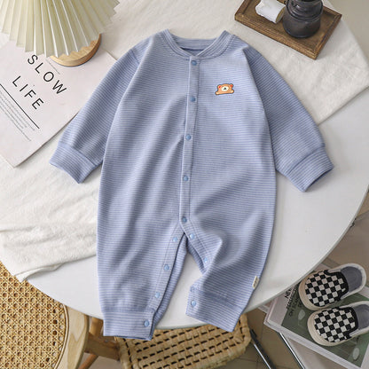 Velvet Thermal Baby Bear Romper Jumpsuit