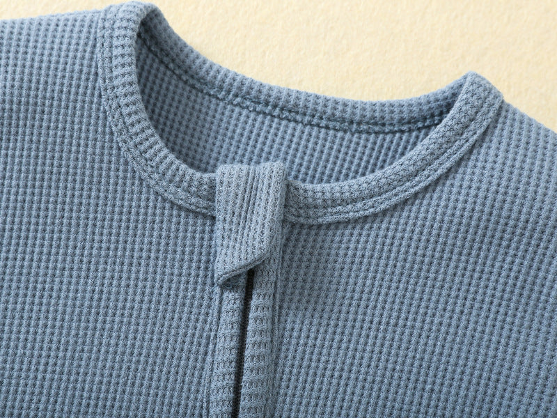The Heritage Waffle-Knit Zippy