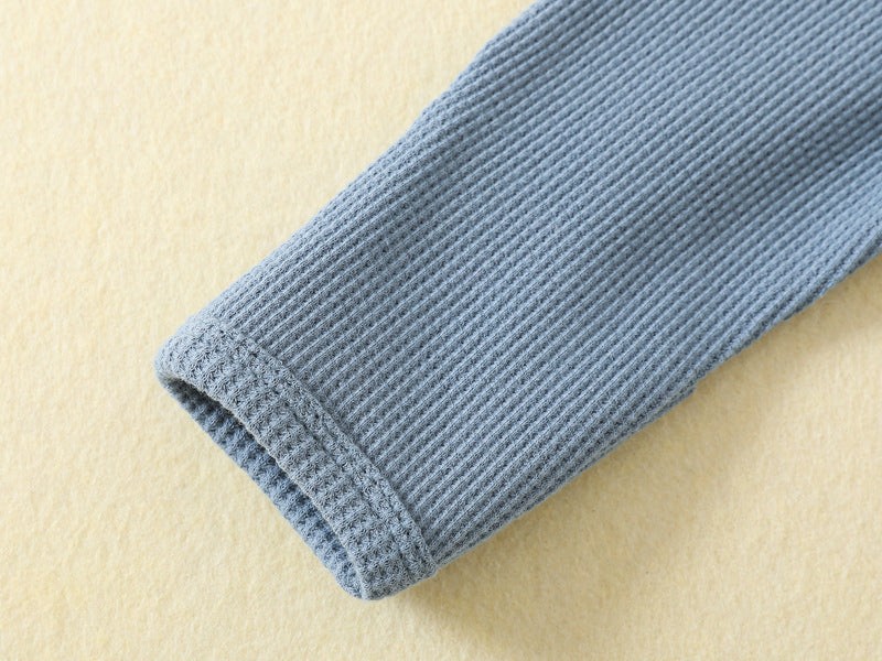 The Heritage Waffle-Knit Zippy