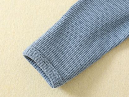 The Heritage Waffle-Knit Zippy