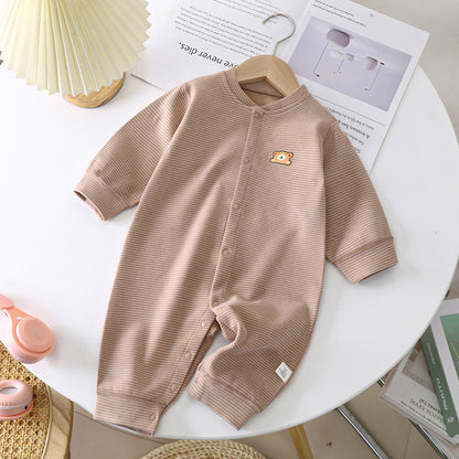 Velvet Thermal Baby Bear Romper Jumpsuit
