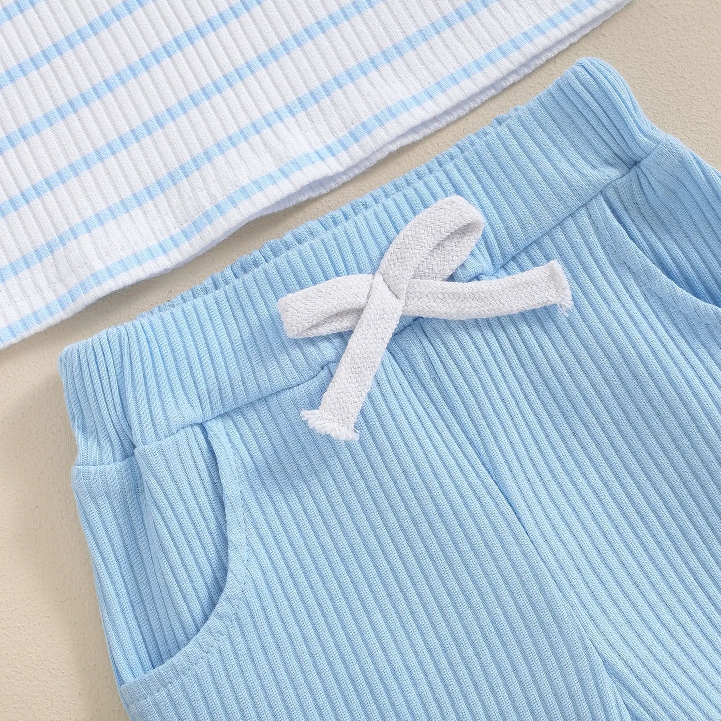 The Seaside Ribbed Henley Set