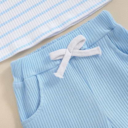 The Seaside Ribbed Henley Set