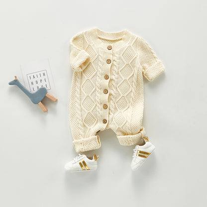 The Traditional Cable-Knit Keepsake Romper
