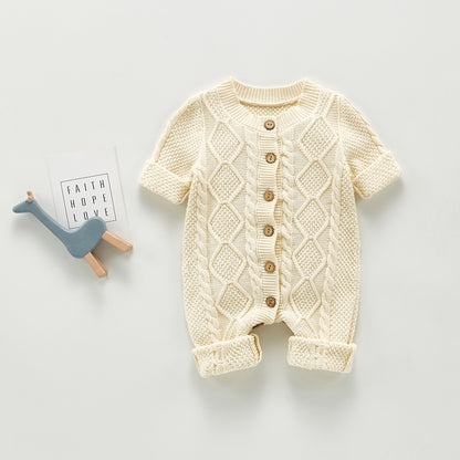 The Traditional Cable-Knit Keepsake Romper