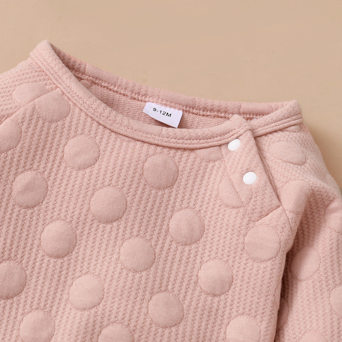 Baby Dot Jacquard Lounge Set – Textured Knit 2-Piece