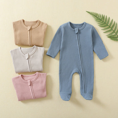The Heritage Waffle-Knit Zippy