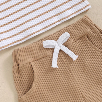 The Seaside Ribbed Henley Set