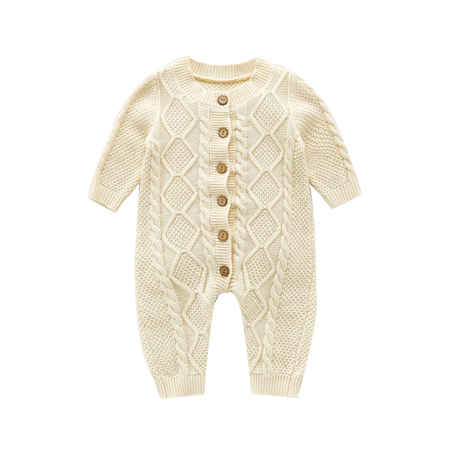The Traditional Cable-Knit Keepsake Romper