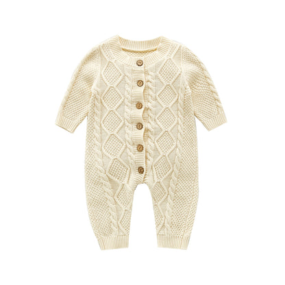 The Traditional Cable-Knit Keepsake Romper