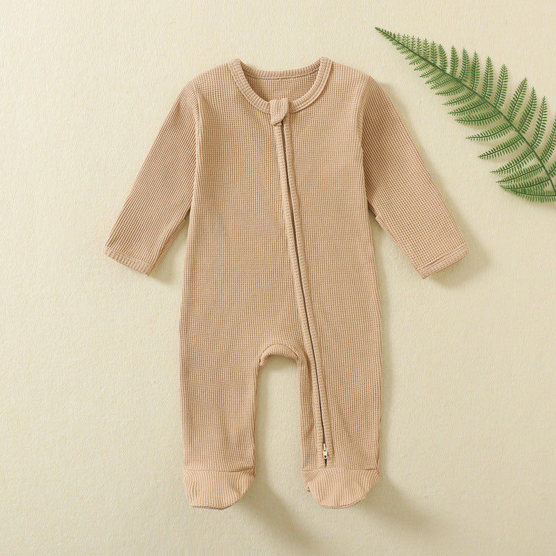 The Heritage Waffle-Knit Zippy