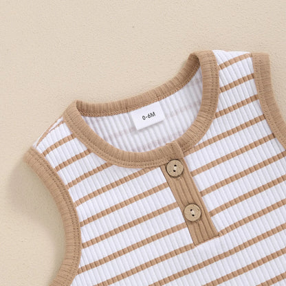 The Seaside Ribbed Henley Set